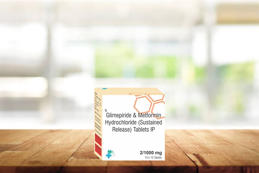 GLIMEPIRIDE IP 2MG METFORMIN HCL IP 1000MG SUSTAINED RELEASED   GLIMEPIRIDE METFORMIN 21000MG 1 1 